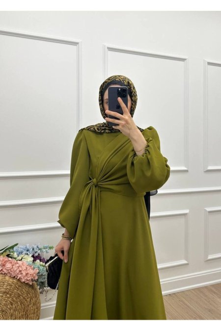 فستان شيفون مبطن